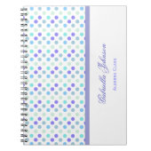 Gepersonaliseerd: Polka Dot Notebook Notitieboek (Voorkant)