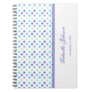 Gepersonaliseerd: Polka Dot Notebook Notitieboek