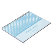 Gepersonaliseerd: Polka Dot Notebook Notitieboek (Linkerzijde)