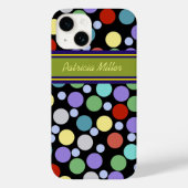 Gepersonaliseerd polka dots patroon Case-Mate iPhone case (Achterkant)