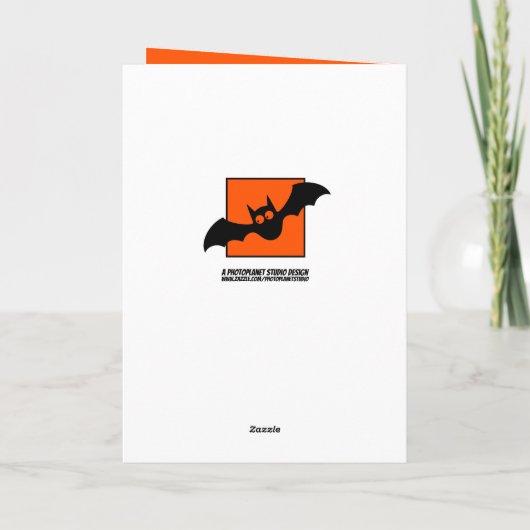 Gepersonaliseerd | Pompoen Fijne Halloween Groeten Kaart (Achterkant)