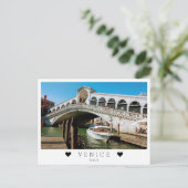 Gepersonaliseerd, Ponte di Rialto, Venetië, Italië Briefkaart (Staand voorkant)