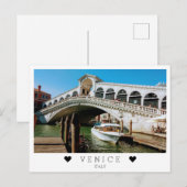 Gepersonaliseerd, Ponte di Rialto, Venetië, Italië Briefkaart (Voorkant / Achterkant)