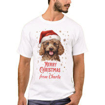 Gepersonaliseerd Poodle Dog Santa Vrolijk Kerstfee