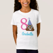 Gepersonaliseerd Poop Emoji Theenmaal Gewaardeerd  T-shirt (Voorkant)