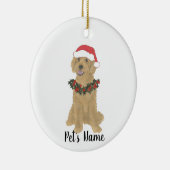 Gepersonaliseerd portaal (Golden Red Abriot) Keramisch Ornament (Rechts)