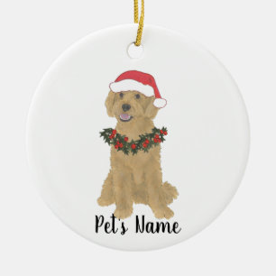Gepersonaliseerd portaal (Golden Red Abriot) Keramisch Ornament
