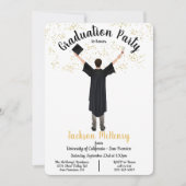 Gepersonaliseerd portret mannelijke afstuderen uit kaart (Voorkant)