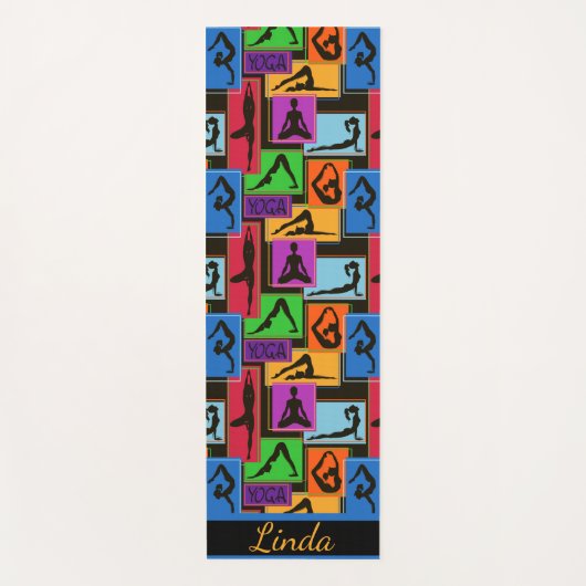 Gepersonaliseerd Poses Yogamat (Voorkant)