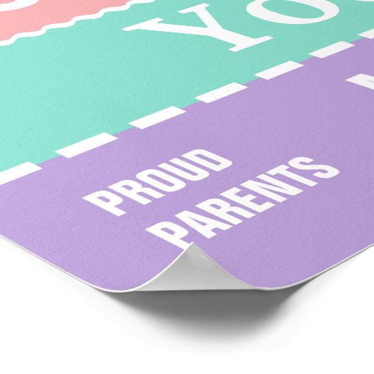 Gepersonaliseerd Poster babymeisje (Hoek)