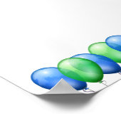 Gepersonaliseerd Poster Happy Birthday-autografiek (Hoek)