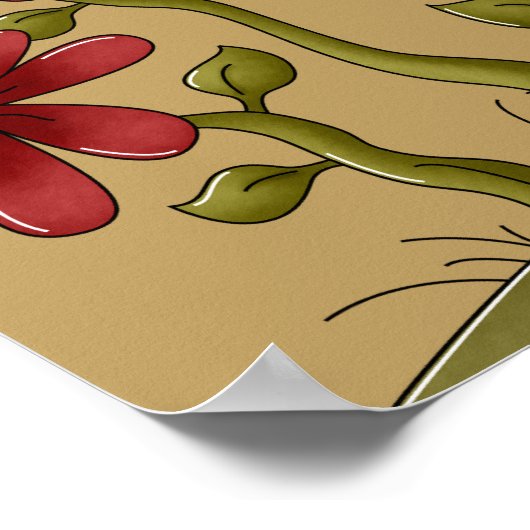 Gepersonaliseerd Poster hartslag (Hoek)