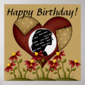 Gepersonaliseerd Poster hartslag (Voorkant)