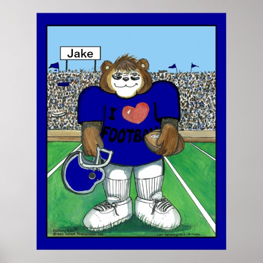 Gepersonaliseerd Poster van het Football - Verande (Voorkant)