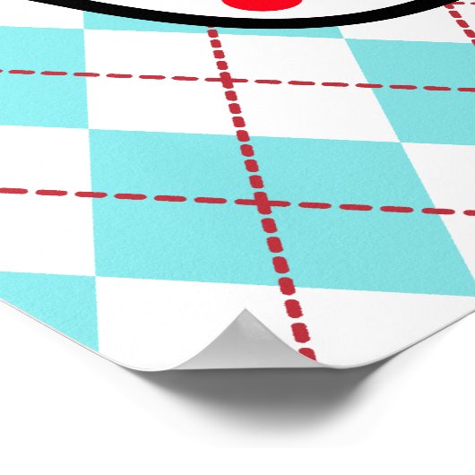 Gepersonaliseerd Poster voor Argyle Diner Sign (Hoek)