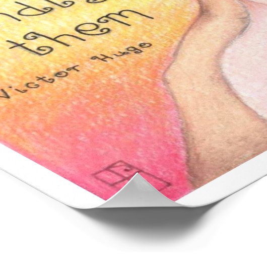 Gepersonaliseerd Poster voor de geboorte van moede (Hoek)