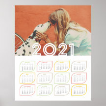 Gepersonaliseerd Poster voor de kalender 2021 | Mo