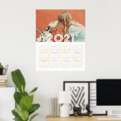 Gepersonaliseerd Poster voor de kalender 2021 | Mo (Thuiskantoor)