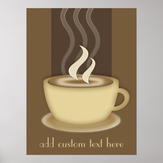 Gepersonaliseerd Poster voor koffie (Voorkant)