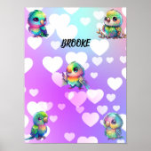 Gepersonaliseerd Poster voor regenboogvogels en ha (Voorkant)