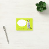 Gepersonaliseerd praatkat Lime Green Post-it® Notes (Kantoor)