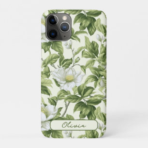 Gepersonaliseerd Prachtig klassiek bloemenpatroon Case-Mate iPhone Case