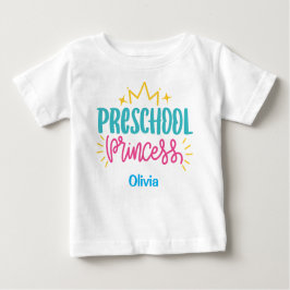 Gepersonaliseerd pre-schoolprinses T-shirt