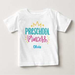Gepersonaliseerd pre-schoolprinses T-shirt