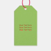 Gepersonaliseerd "pretkerst" kerstboomkoorts cadeaulabel (Achterkant)