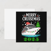 Gepersonaliseerd Prettig Cruisemas Cruiseschip Fam Feestdagenkaart (Voorkant / Achterkant)