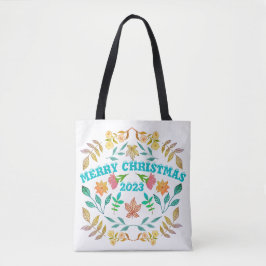 GEPERSONALISEERD PRETTIG KERSTFEES 20XX TOTE BAG