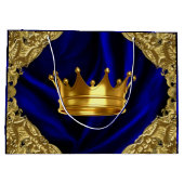 Gepersonaliseerd Prince Baby shower Groot Cadeauzakje (Achterkant)