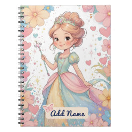Gepersonaliseerd Princess Notitieboek – Naam toevo