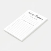 Gepersonaliseerd Prioritiseerd om Lijst te doen Post-it® Notes (Schuin)