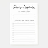 Gepersonaliseerd Prioritiseerd om Lijst te doen Post-it® Notes (Voorkant)