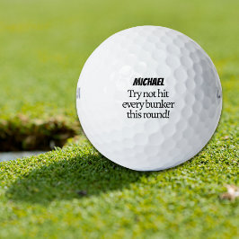 Gepersonaliseerd: Probeer elke bunker te vermijden Golfballen