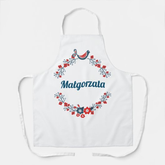 Gepersonaliseerd pron met folklore spier schort (Voorkant)