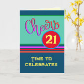 Gepersonaliseerd Proost op de Kaart van 21ste verj (Gele Bloem)