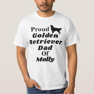 Gepersonaliseerd Proud Golden Retriever Papa T Shi T-shirt