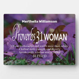 Gepersonaliseerd PROVERBS 31 VROUW Inspirerend Fotoplaat