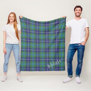 Gepersonaliseerd Pset Clan Douglas Tartan Patroon Fleece Deken