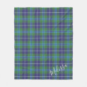 Gepersonaliseerd Pset Clan Douglas Tartan Patroon Fleece Deken (Voorkant)