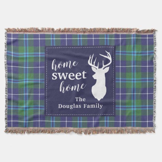 Gepersonaliseerd Pset Holiday Clan Douglas Tartan Deken (Voorkant)