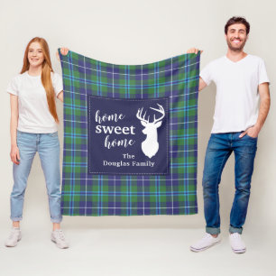 Gepersonaliseerd Pset Holiday Clan Douglas Tartan Fleece Deken