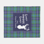 Gepersonaliseerd Pset Holiday Clan Douglas Tartan Fleece Deken (Voorkant (Horizontaal))