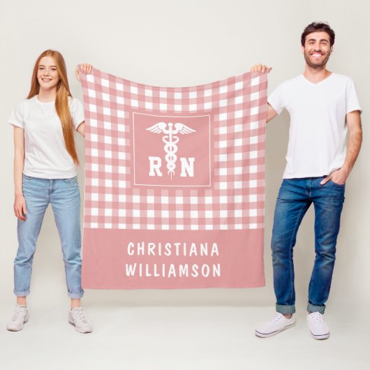 Gepersonaliseerd Pset Pattern RN Geregistreerde ve Fleece Deken (In situ)