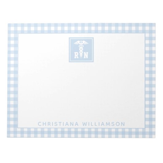 Gepersonaliseerd Pset Pattern RN Geregistreerde ve Notitieblok (Voorkant)
