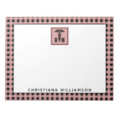 Gepersonaliseerd Pset Pattern RN Geregistreerde ve Notitieblok (Voorkant)