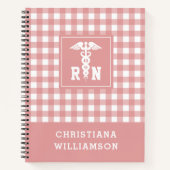 Gepersonaliseerd Pset Pattern RN Geregistreerde ve Notitieboek (Voorkant)