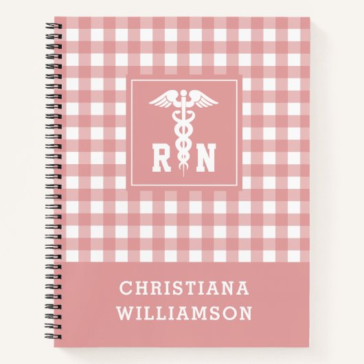 Gepersonaliseerd Pset Pattern RN Geregistreerde ve Notitieboek (Voorkant)